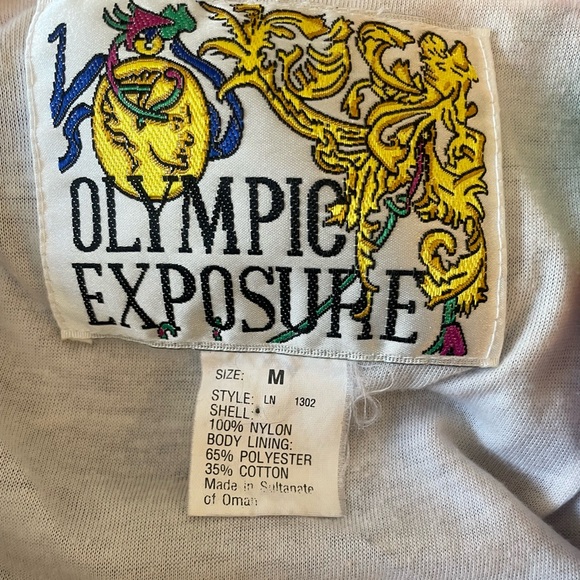 Olympic Exposure Women's Medium Purple Floral Windbreaker Jacket‎ LN 1302 - Picture 2 of 5